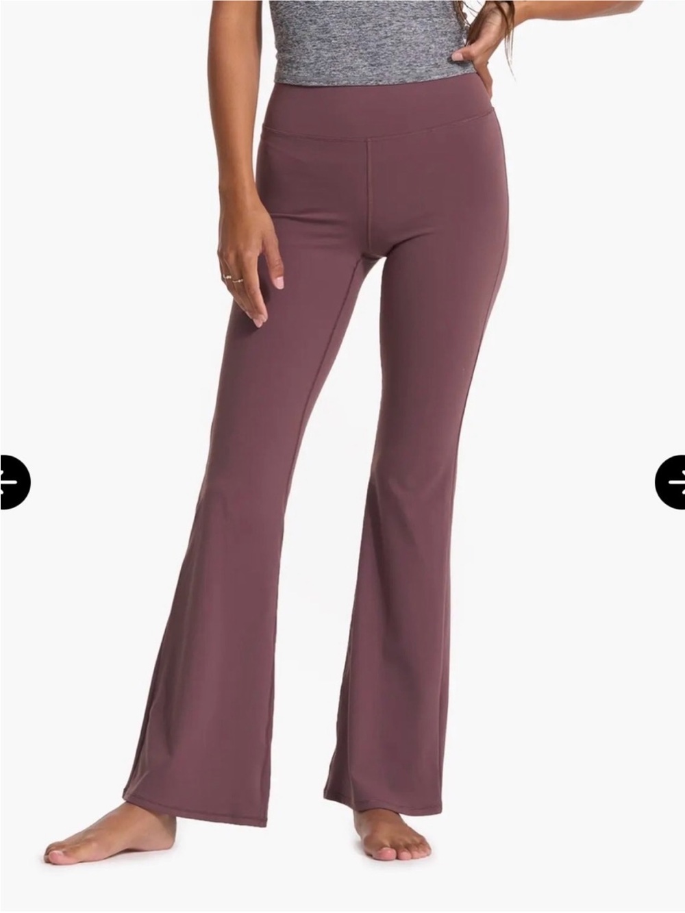 Vuori Studio high waist Flare Pants in Chesnut Sz S in Excellent Condition